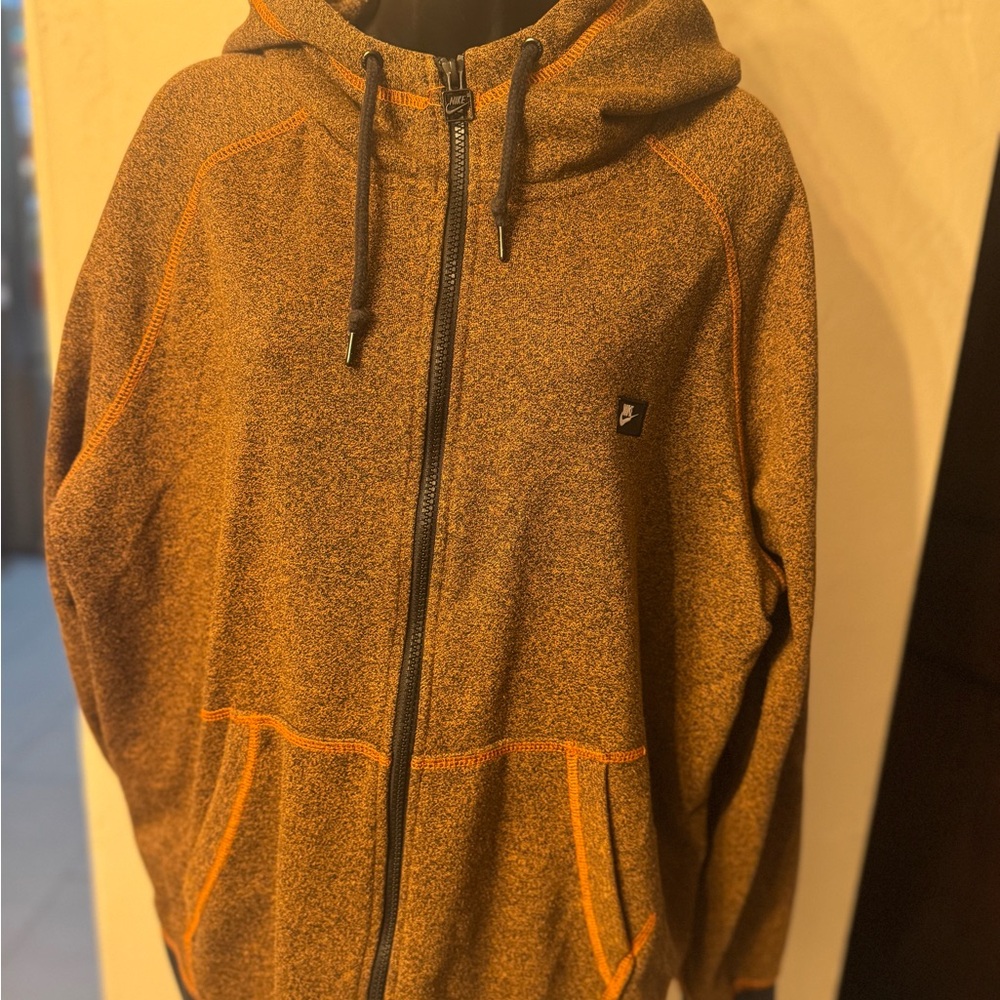 Nike Orange Performance Jacket with Hood